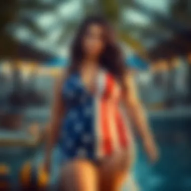 Magnificent Exploration of American Flag Swimsuits for Plus Size Consumers