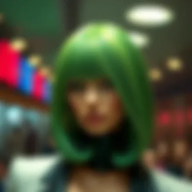 Magnificent Exploring the Allure of Green Highlight Wigs Magnificent Exploring the Allure of Green Highlight Wigs