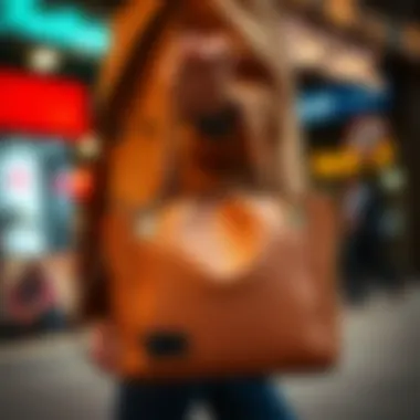 Trendy Handbag Trendy handbag complementing modern fashion