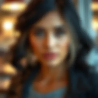 Stylish individual wearing a lace front wig with confidence