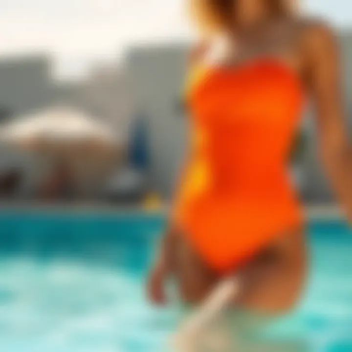 Care tips for maintaining the vibrant color of an orange swimsuit