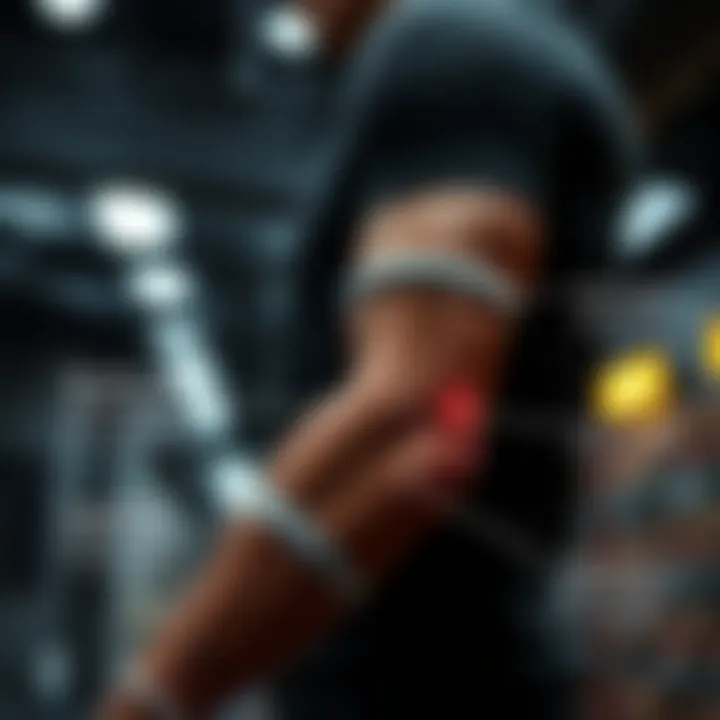 Illustration of compression effects on the arm and its potential benefits