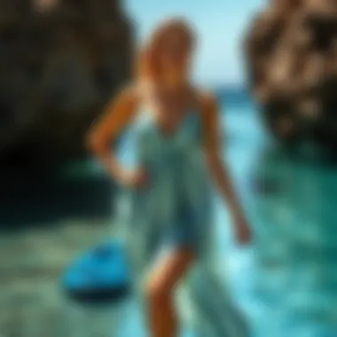 Sustainable swim dress made from eco-friendly materials