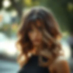 Elegant lace front wig with natural waves
