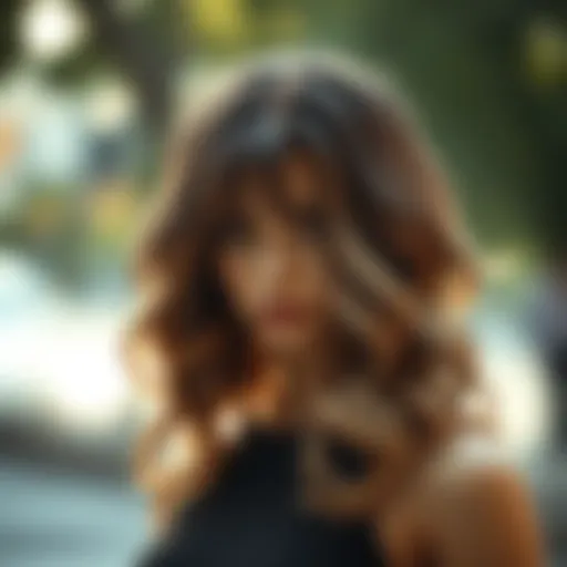 Elegant lace front wig with natural waves