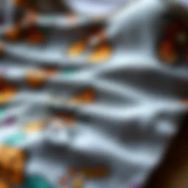 Tankini Fabric Textures and Patterns Close-up of tankini fabric textures and patterns