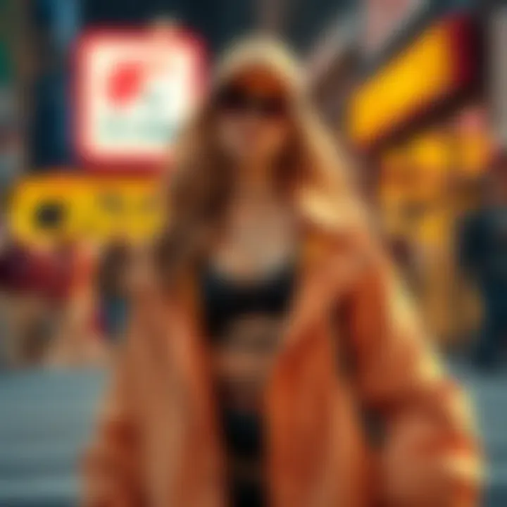 Fashion influencer showcasing stylish streetwear look