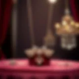 Elegant necklace displayed on a velvet background