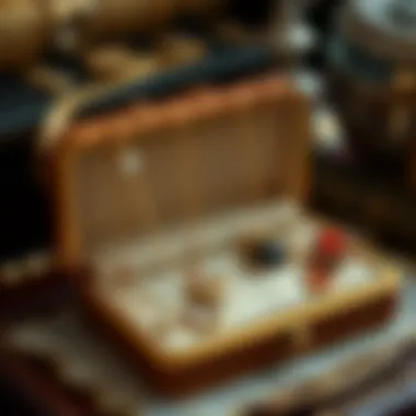 Stylish necklaces in a charming jewelry box