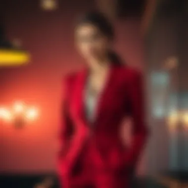 Sophisticated Office Blazer Style Elegant office blazer in a sophisticated setting