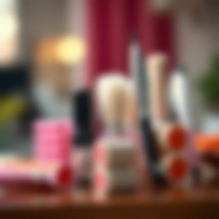 Diverse Types of Hair Remover Rollers Comparison of various hair remover rollers highlighting different materials and styles