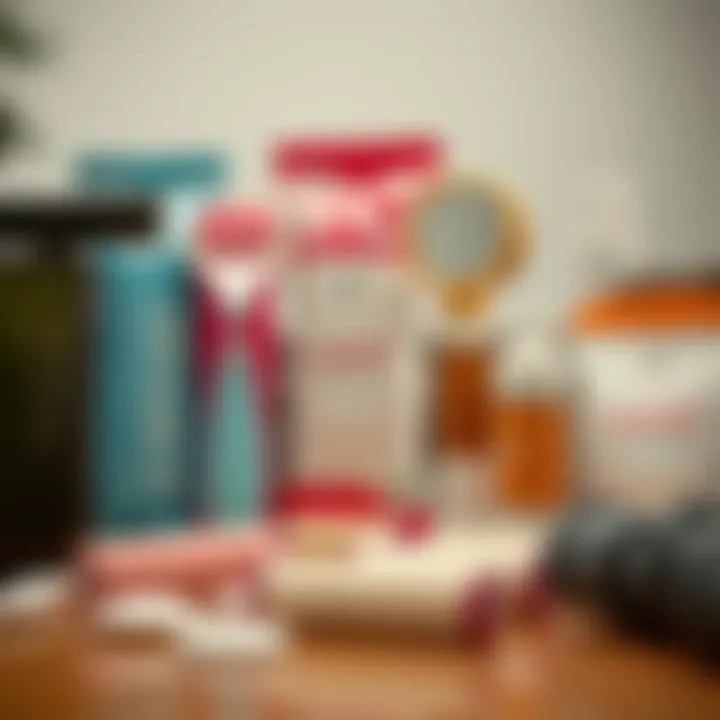 Sustainable Hair Remover Roller Choices A beautifully arranged display of hair remover rollers alongside eco-friendly alternatives