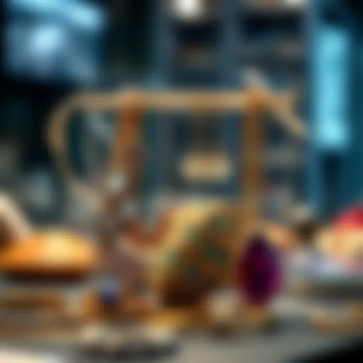 Close-up of a transparent plastic jewelry storage bag showcasing intricate jewelry.