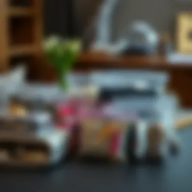 Different styles of plastic jewelry storage bags neatly organized on a surface.