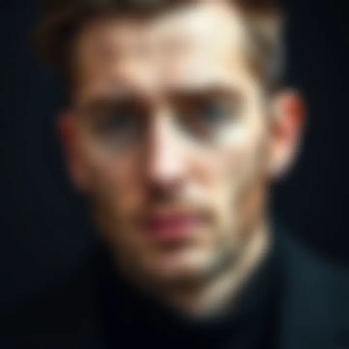 A modern man showcasing different eyebrow grooming styles