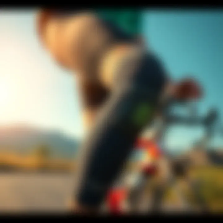 Protective cycling knee clothing for sun safety