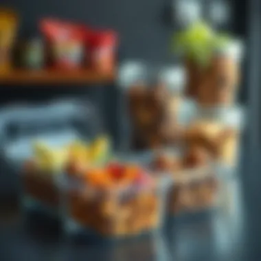 Innovative Meal Planning Creative meal prep utilizing divided containers for varied snacks