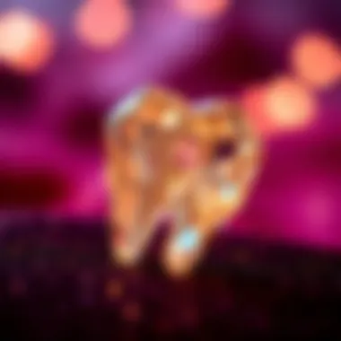 Glimmering Dollar Sign Tooth Gem Close-up of a dollar sign tooth gem sparkling