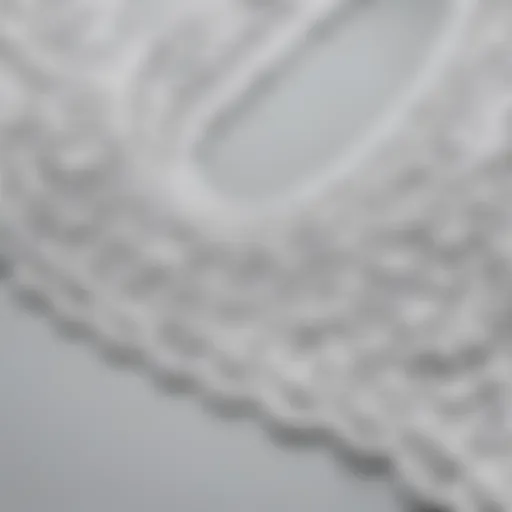 Close-up of double-sided lace front tape showcasing its texture and adhesive qualities