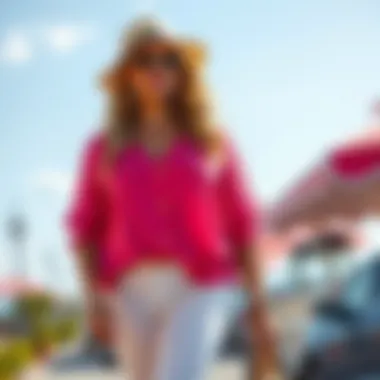 Stylish accessorized plus-size capri outfit perfect for summer