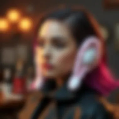 Comfortable and stylish ear covers enhancing the hair dye experience