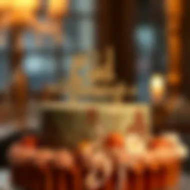 Elegant Eid Mubarak cake topper adorned with intricate designs