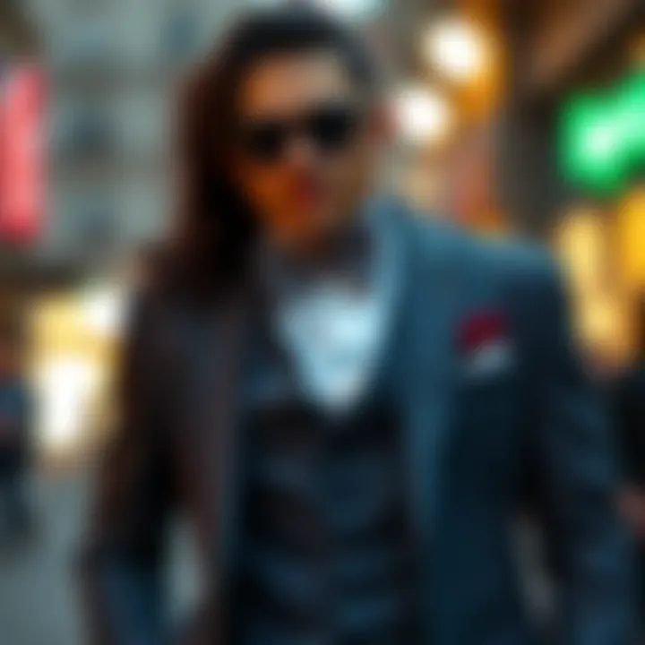 Elevating Style with Accessories Stylish accessories complementing a suit and vest ensemble, enhancing the overall aesthetic.