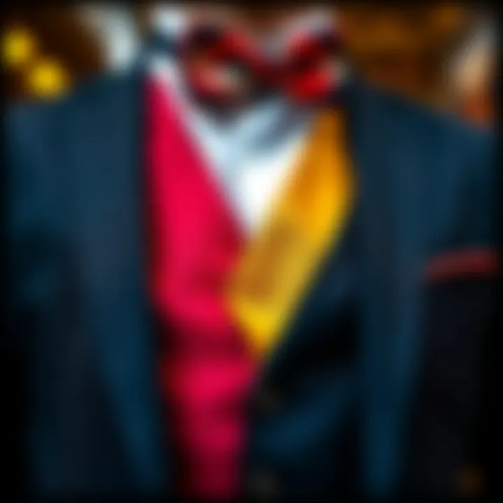 Color Combinations for a Statement Look An array of color palettes for vests and bowties, illustrating various stylish combinations.