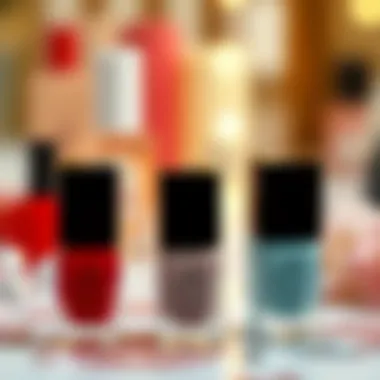 A selection of nail polish brands ideal for French manicures.