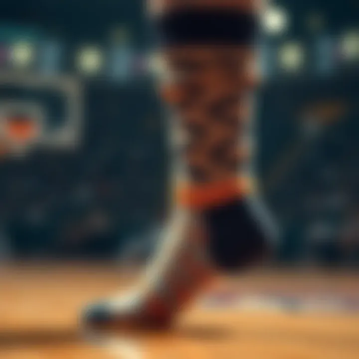 Innovative fabric technology used in basketball socks
