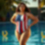 Exploration of American Flag Swimsuits for Plus Size Consumers Introduction
