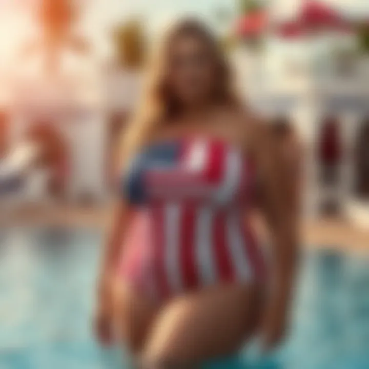 Exploration of American Flag Swimsuits for Plus Size Consumers Summary
