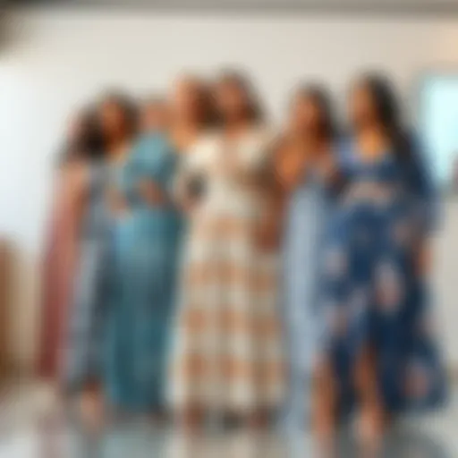 Diverse Patterns of Plus Size Long Skirts Collection of trendy plus size long skirts in various patterns