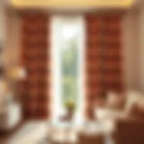 The Elegance of Americana Curtains Elegant Americana curtains in a bright living room