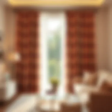 The Elegance of Americana Curtains Elegant Americana curtains in a bright living room