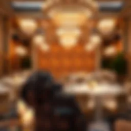 Elegant backdrop setting for a high-profile event