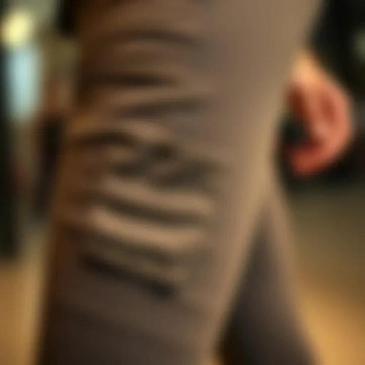 Functionality in Fashion: Pocket Design Close-up of pocket detail on Bermuda leggings