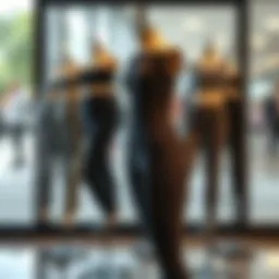 Stylish Bermuda leggings with pockets displayed on a mannequin