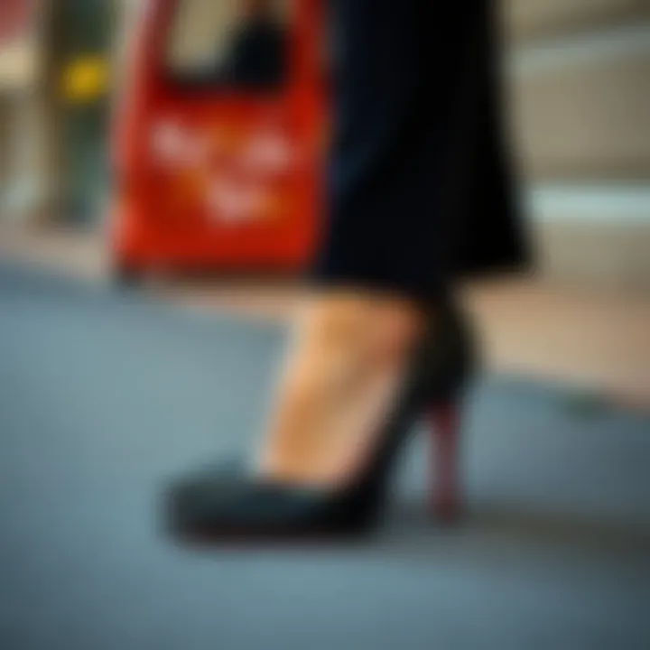 Stylish black patent leather pumps paired with a chic outfit