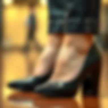 Close-up of wide width design highlighting comfort and fit