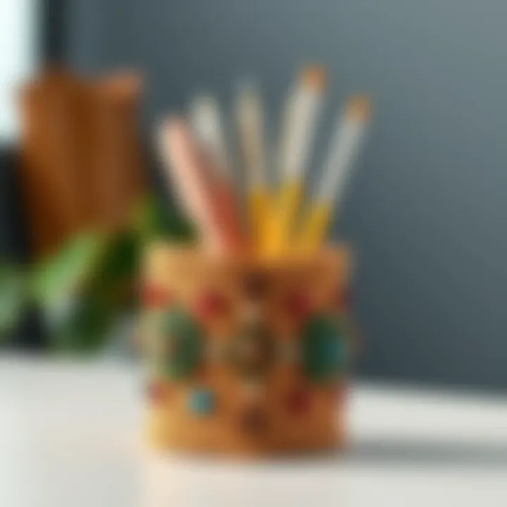 Eco-friendly materials used in boho pen holder construction