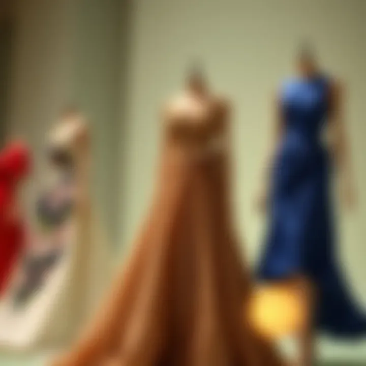 Historical timeline of midi dresses highlighting key design evolutions