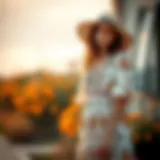 Intricate Floral Patterns in Boho Fashion Boho summer dress with intricate floral patterns