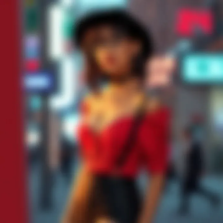 Fashionable Outfit with Suspender Pantyhose A stylish model pairing suspender pantyhose with a fashionable outfit