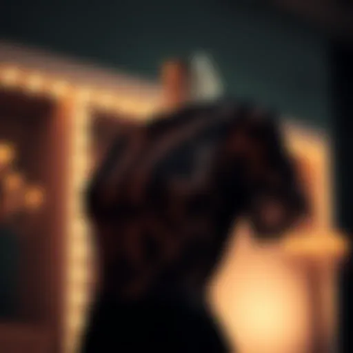 Elegant evening top with intricate lace details