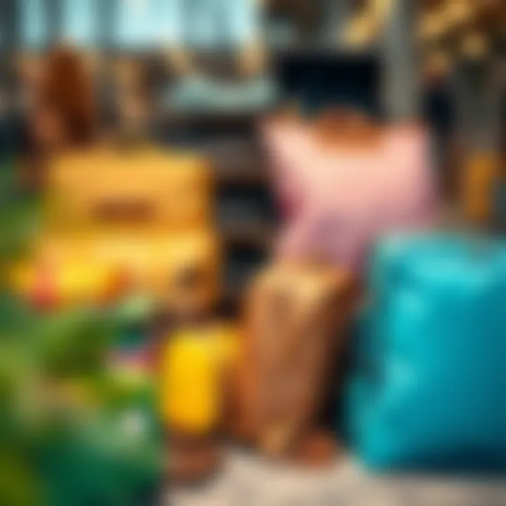 Organized travel luggage with extra large space bags for efficient packing