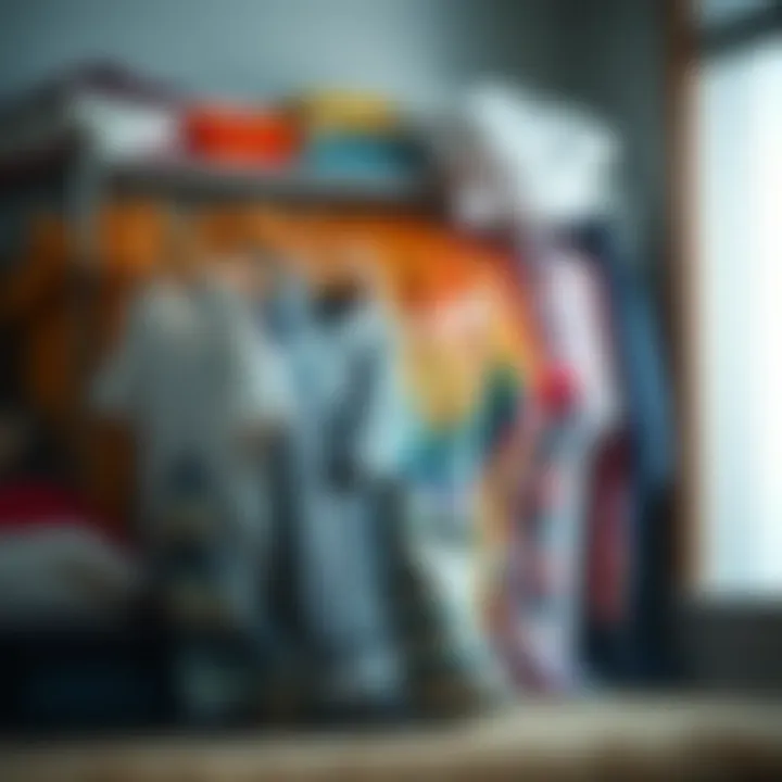 Seasonal clothing neatly stored in extra large space bags