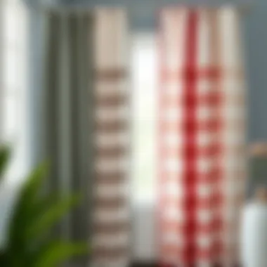 Variety of materials for farmhouse shower curtains