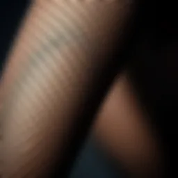 A close-up of textured fishnet fabric showcasing its intricate design.