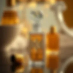 Elegant glass perfume roller bottle showcasing intricate design